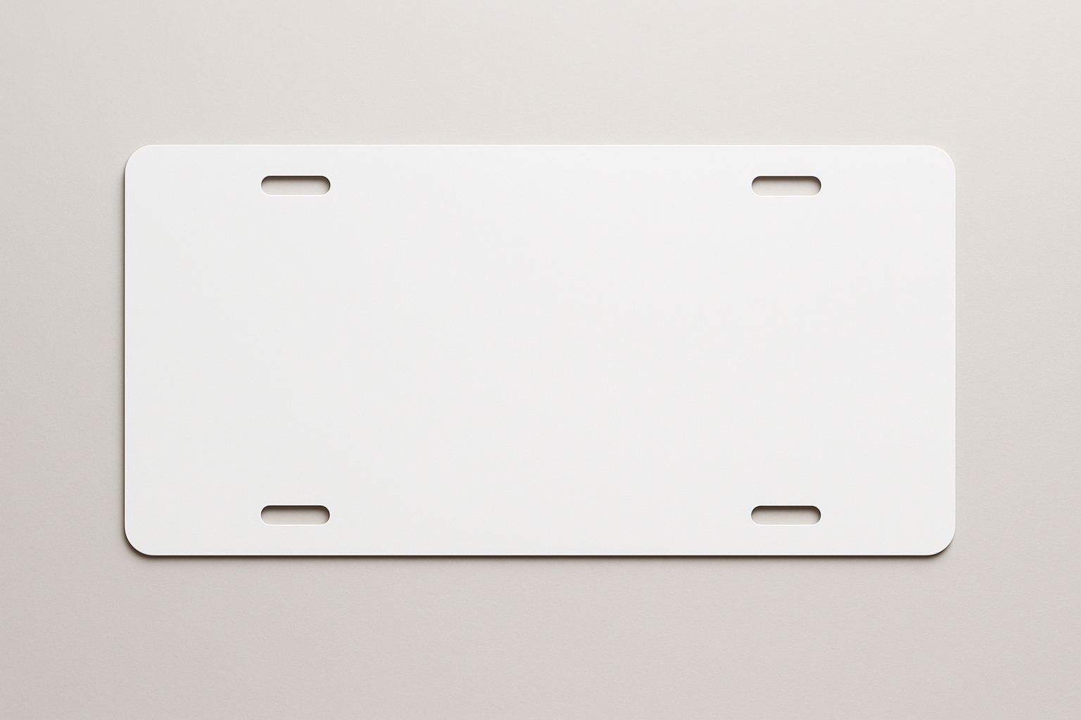 blank sublimation license plate
