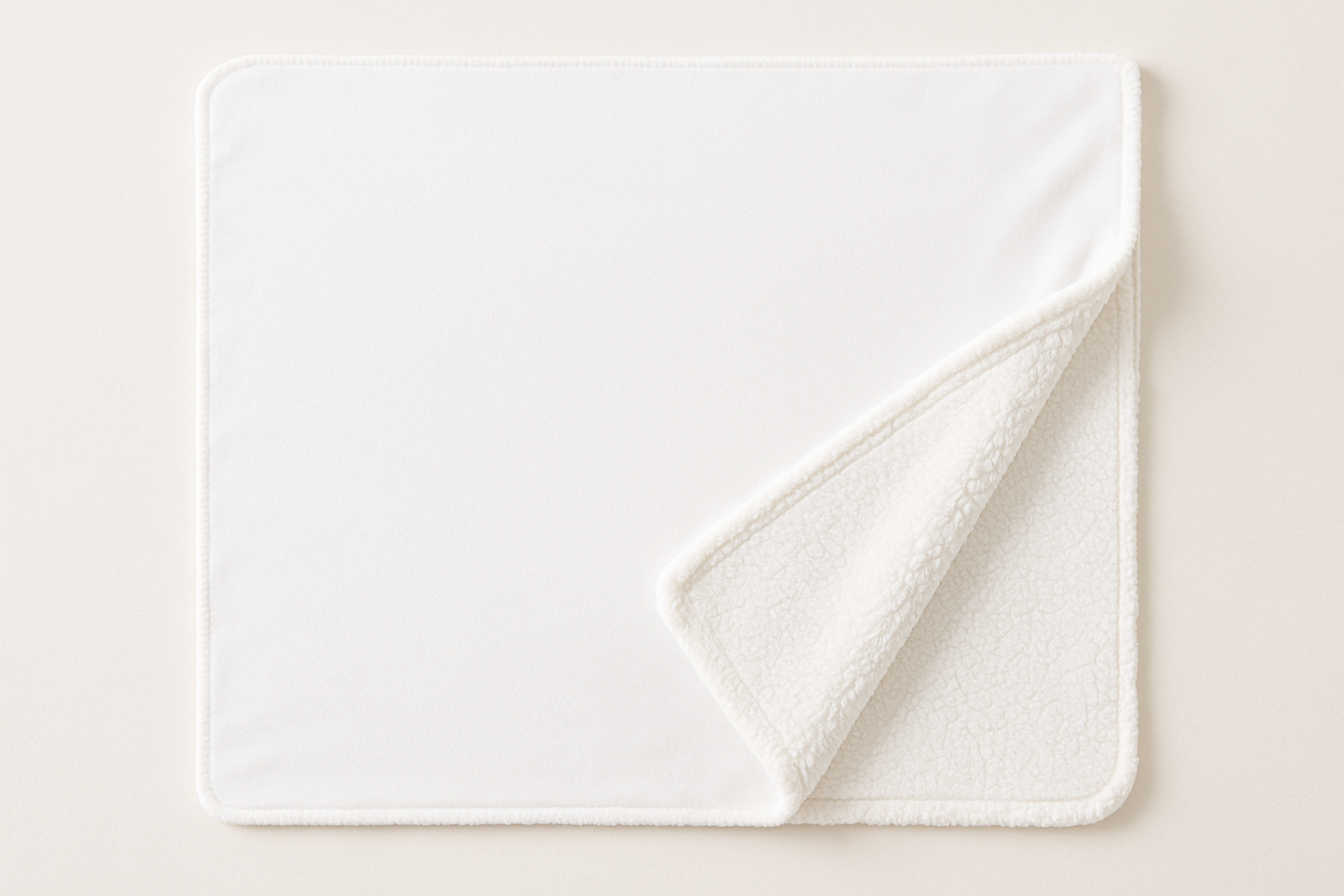 plain white sublimation sherpa blanket
