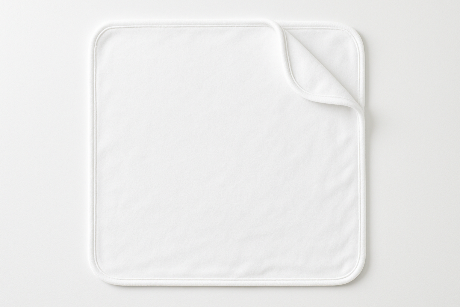 white sublimation baby blanket